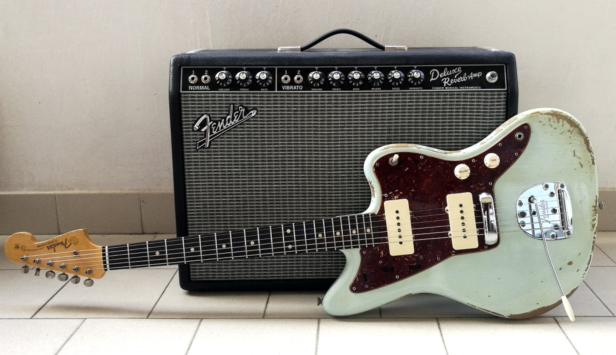 Country Amp Rig by canali80 featuring Fender Custom Shop 1960 Jazzmaster and Fender Tone Master Deluxe Reverb