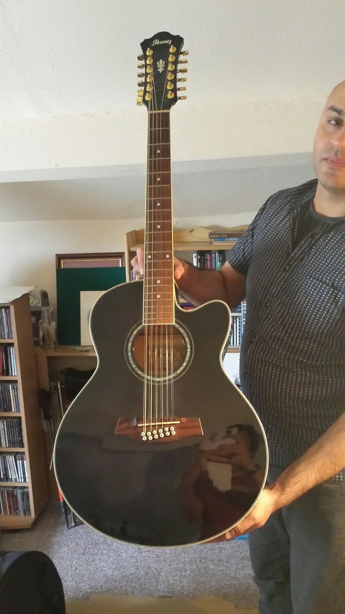Music Gear Setup by aravin_dhillon featuring Ibanez AEG5012 12-string Acoustic-Electric Guitar