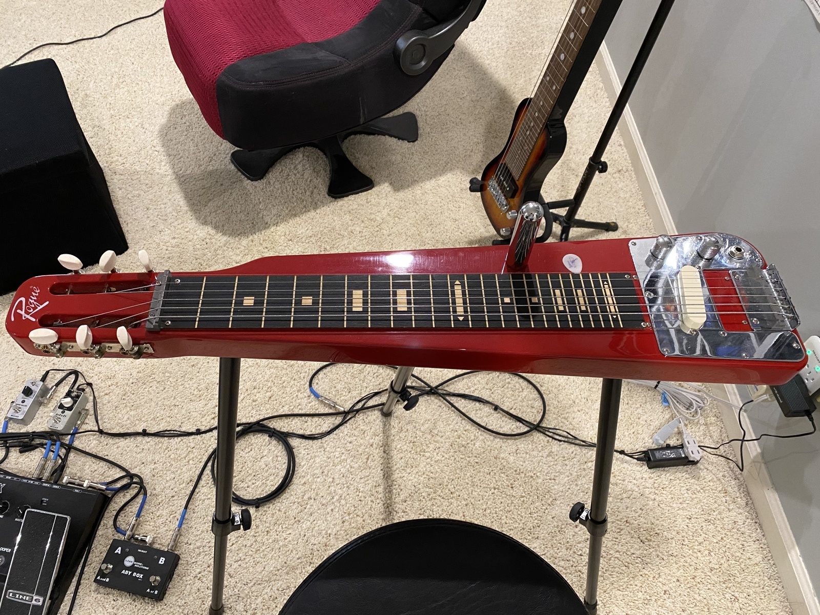 Music Gear Setup by jeffrey_soble featuring Rogue RLS-1 Lap Steel