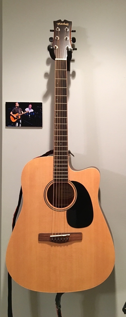 Music Gear Setup by jeffrey_soble featuring Mitchell MD100SCE Dreadnought Cutaway Acoustic-Electric Guitar