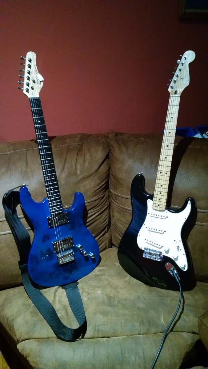 Fender Music Gear Setup by jswatson0917 featuring Fender Stratocaster Electric Guitar and Fretlight FG-561