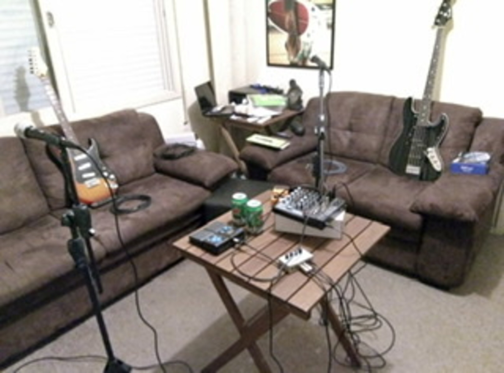 Metal Studio Setup by harley_addams featuring Fender Aerodyne Jazz Bass, Strinberg Guitars EGS 2009 Stratocaster, and ZOOM G1on and 2 more pieces of gear