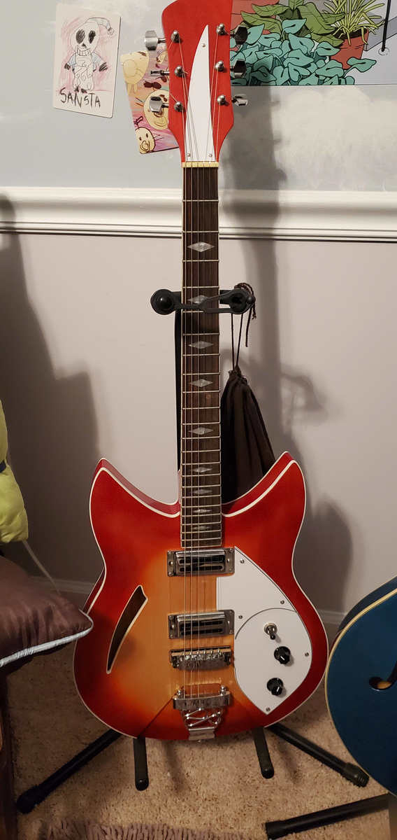 Music Gear Setup by cheesydraws featuring Fake Rickenbacker 1963 6-String