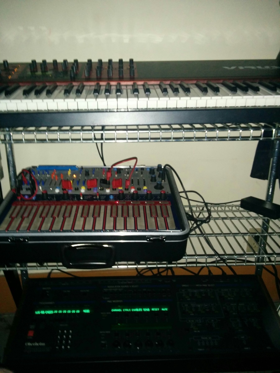 Music Gear Setup by theweekendwarrior featuring Buchla Music Easel, Oberheim Xpander, and Access Virus KB