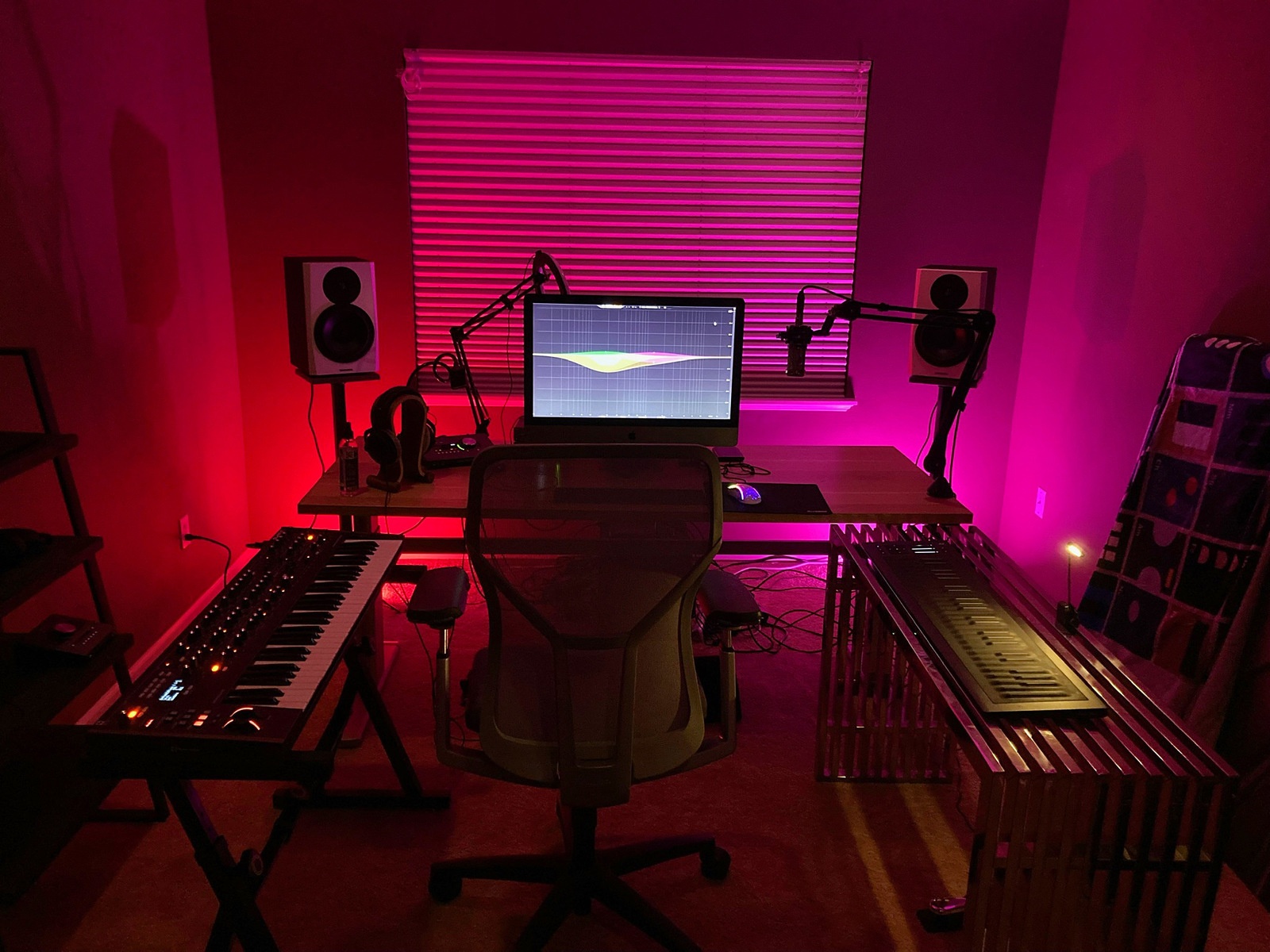 Electronic Studio Setup by bassic featuring Roli Seaboard RISE 49, Apple iMac Pro, and Dynaudio LYD 8 and 5 more pieces of gear
