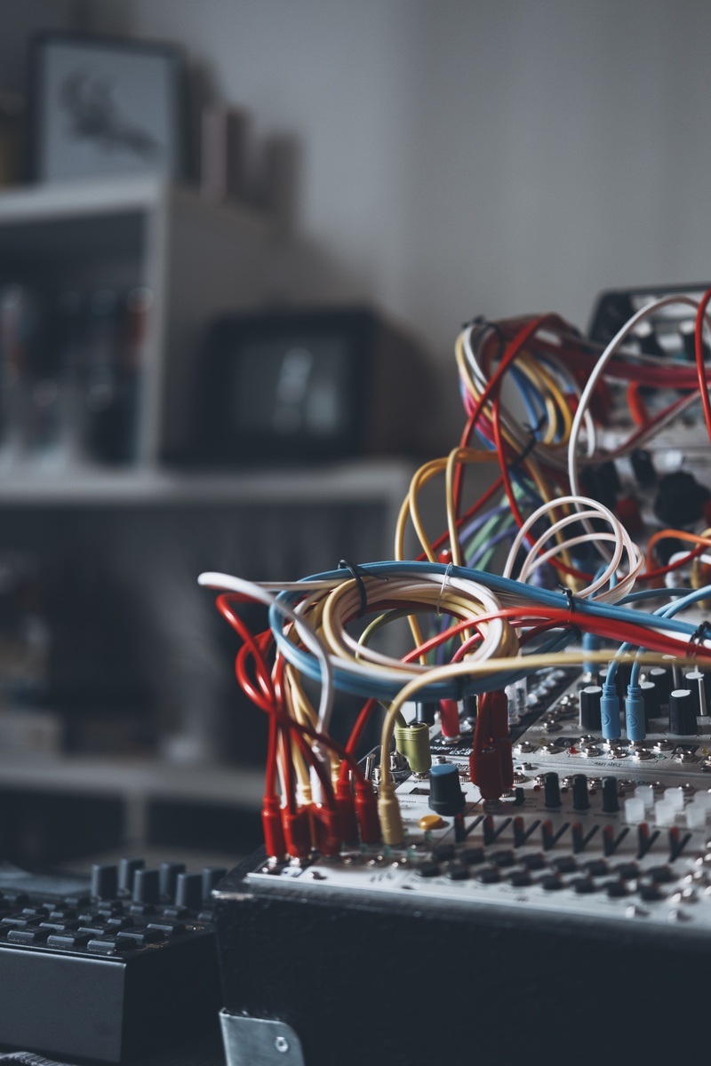 Electronic Synth Setup by schematicwizard featuring Elektron Digitakt, Malekko Heavy Industry Voltage Block, and ALM Busy Circuits Pamela's NEW Workout