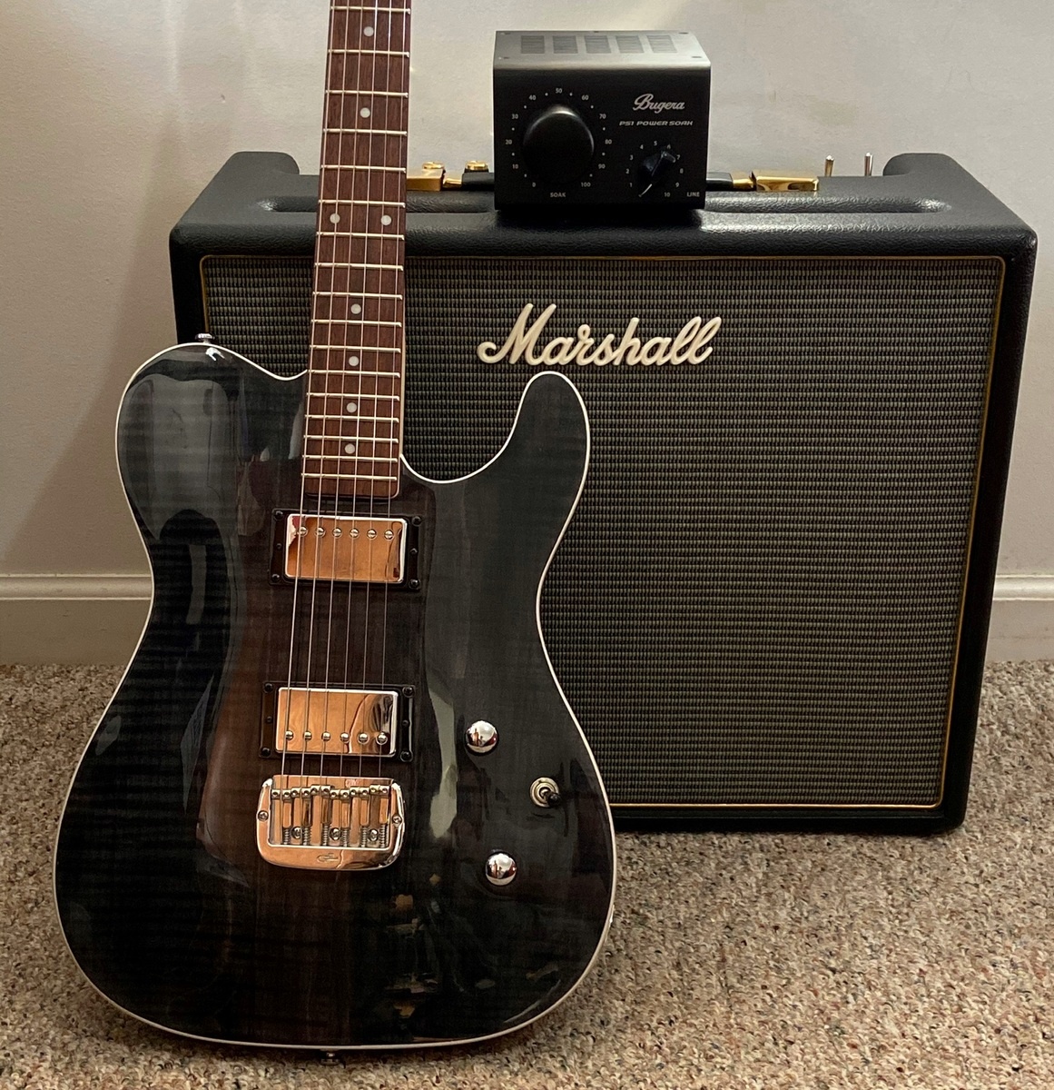 G&L Amp Rig by david_william_crites featuring Marshall Origin 20C Combo and G&L Tribute ASAT Deluxe Carved Top