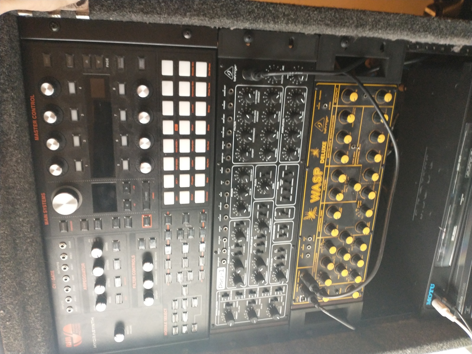 Electronic Studio Setup by junkie_bass_studios featuring Behringer Pro-1 and Behringer Wasp Deluxe