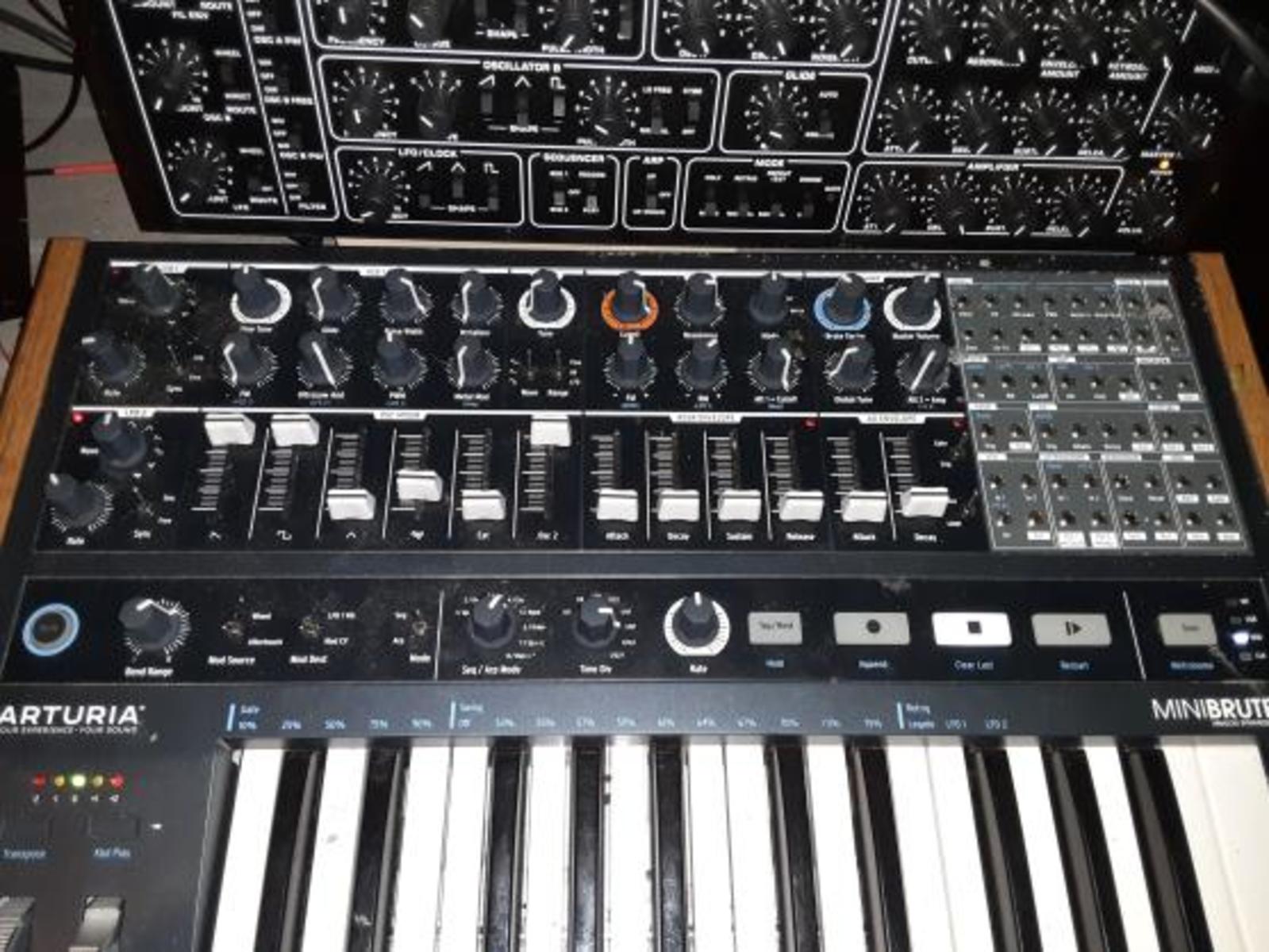 Electronic Studio Setup by junkie_bass_studios featuring Arturia MiniBrute 2 and Behringer Pro-1