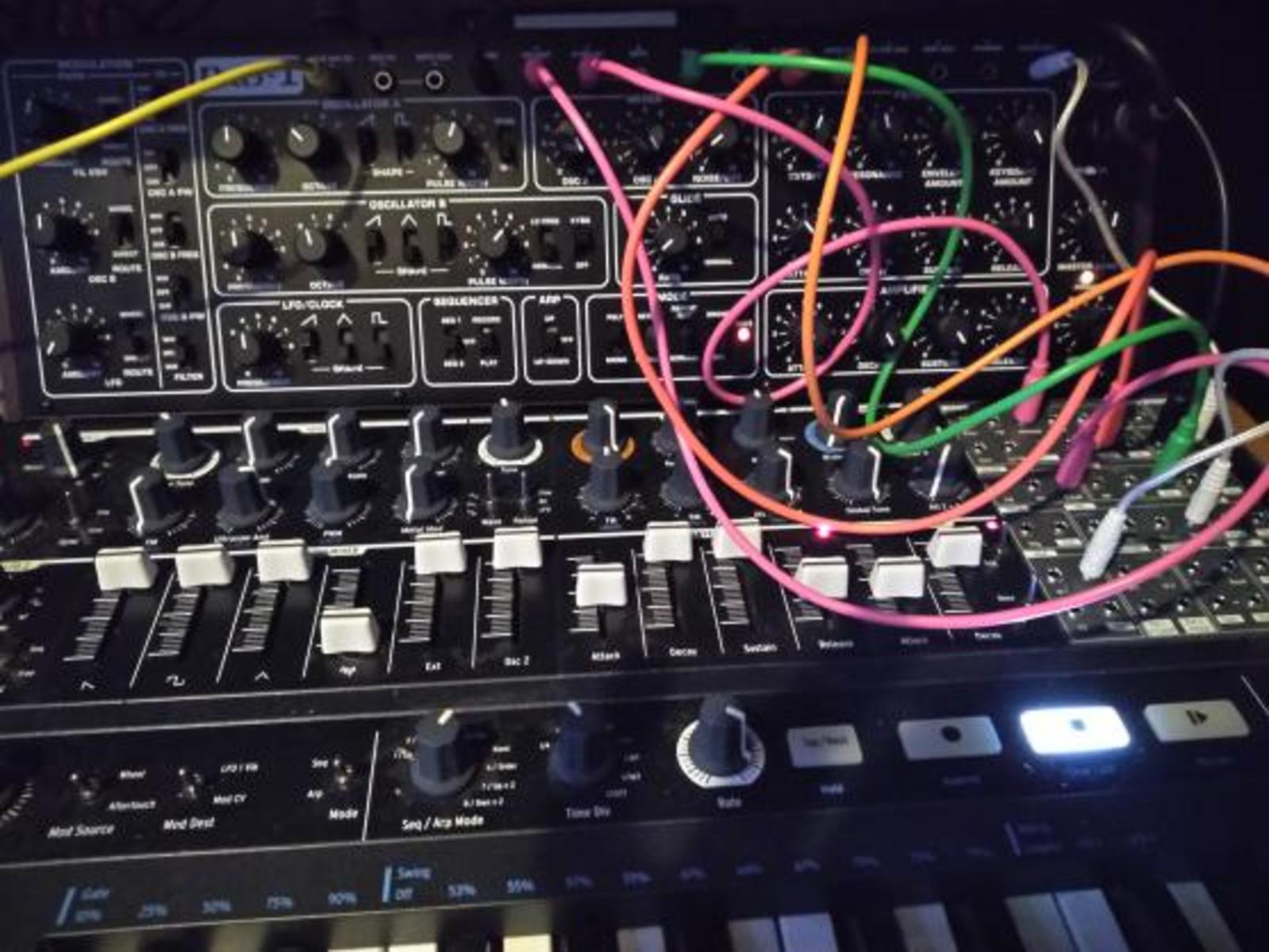 Electronic Studio Setup by junkie_bass_studios featuring Arturia MiniBrute 2 and Behringer Pro-1