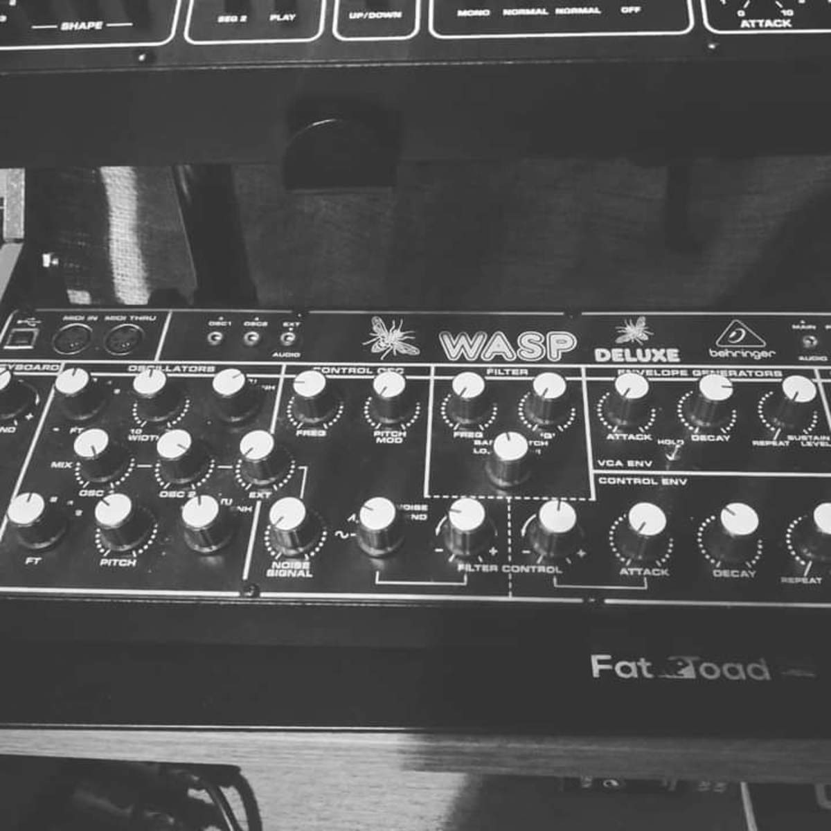 Studio Setup by junkie_bass_studios featuring Behringer Wasp Deluxe