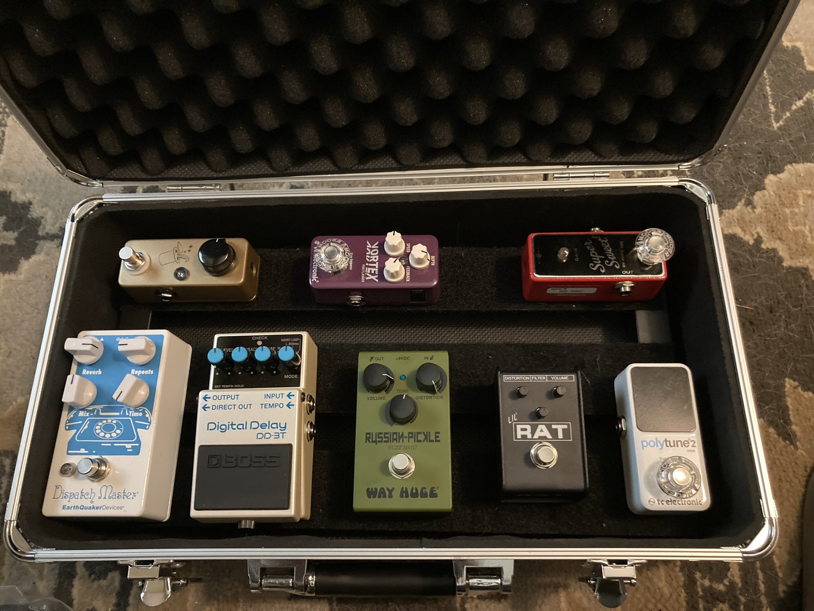 Metal Music Gear Setup by chris_stennett featuring TC Electronic PolyTune, Way Huge WM42 Smalls Russian-Pickle, and Boss DD-3T Digital Delay and 6 more pieces of gear