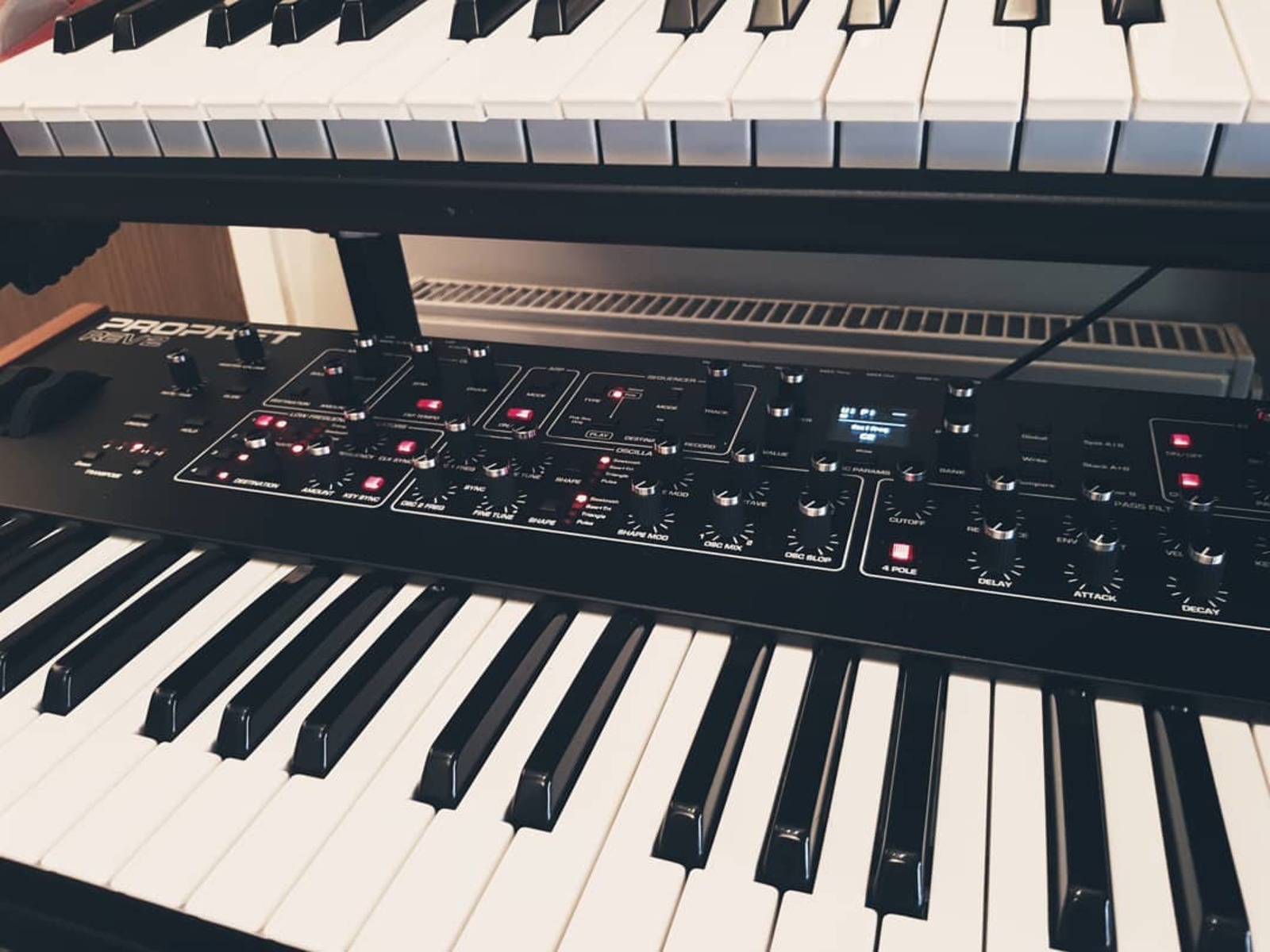 Electronic Studio Setup by scott295 featuring Dave Smith Instruments Sequential Prophet REV2