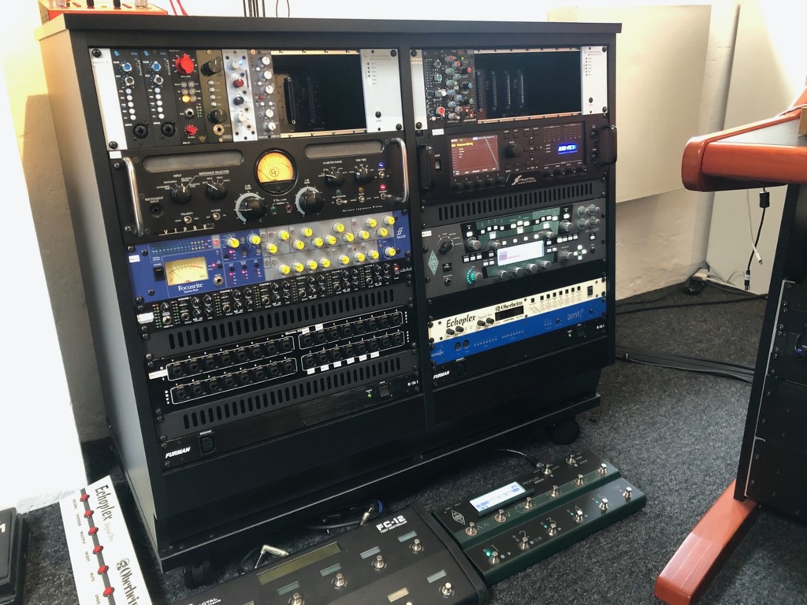 Metal Studio Setup by octatonic featuring Groove Tubes ViPre, Fractal Audio Axe-FX III Preamp/FX Processor, and Kemper Profiler Power Rack and 10 more pieces of gear