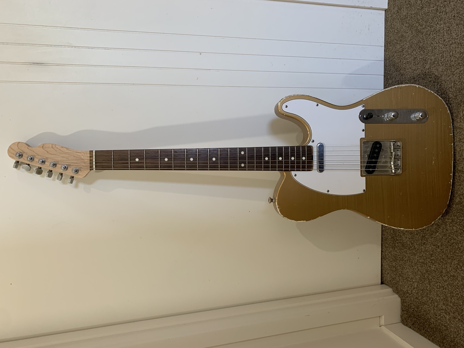 Music Gear Setup by brook_chivell featuring DiMarzio DP421 Area Hot T Tele Bridge Pickup, Callaham Vintage T Model Tele Bridge Assembly, and Brierley custom wound pickup