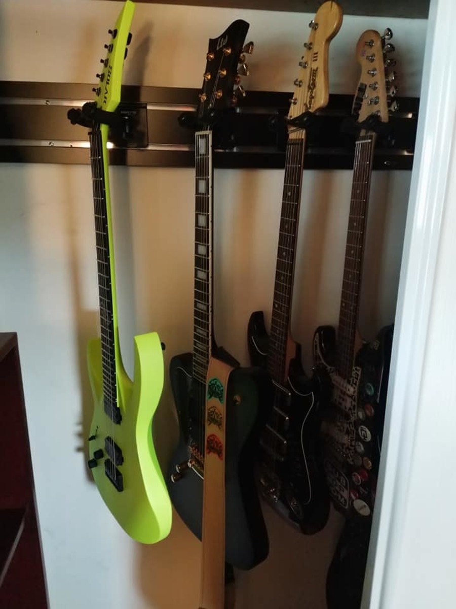 Metal Music Gear Setup by codyabilene featuring Solar A2.6, Esp LTD Bill Kelliher Sparrowhawk, and Hagström III and 1 more piece of gear
