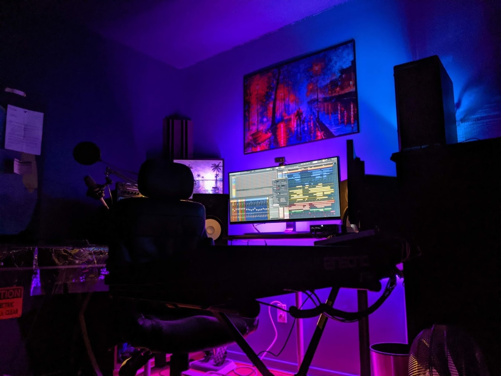 Electronic Studio Setup by vincentzauhar featuring Yamaha HS8