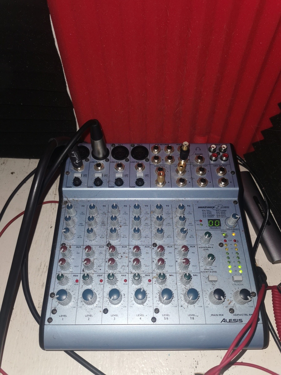 Studio Setup by wychcrest featuring Alesis MultiMix 8 USB FX