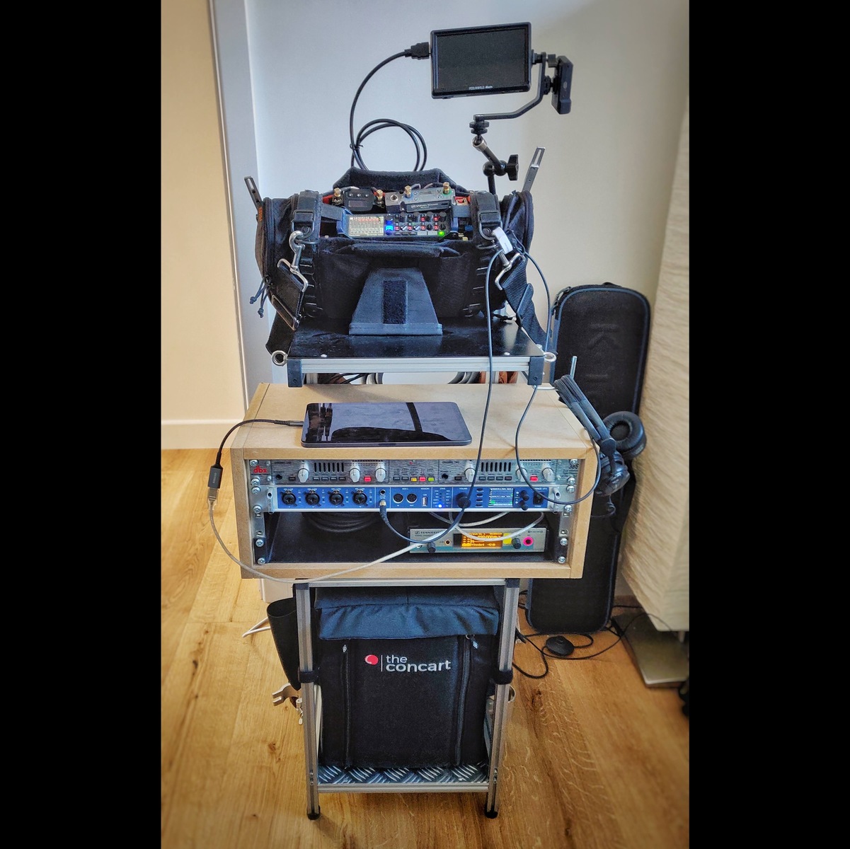 Electronic Studio Setup by charlie_hurst featuring RME Fireface UFX, DBX 386 dual channel tube mic preamp, and Zoom F8 - Field Audio Recorder and 1 more piece of gear