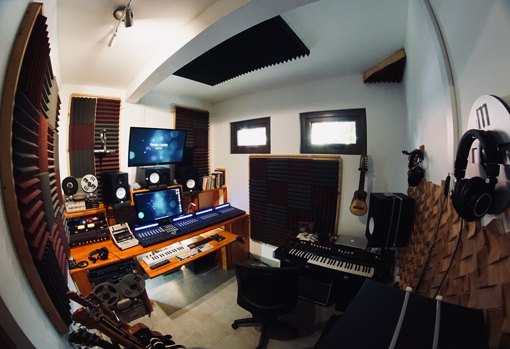 Electronic Studio Setup by indomable featuring iCON Pro Audio QCon Pro G2, Apollo UAD Duo, and Fostex A-8 and 2 more pieces of gear
