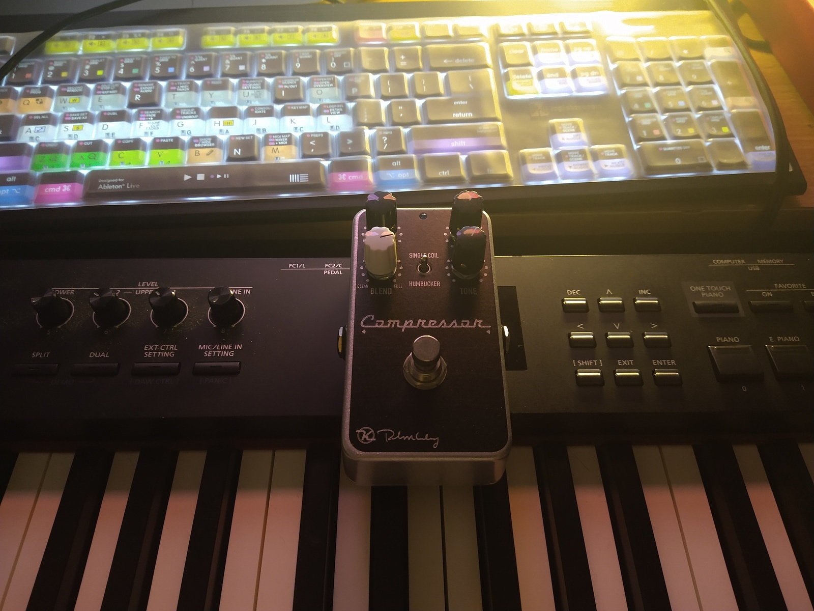 Metal Pedalboard by targo featuring Keeley Compressor Plus