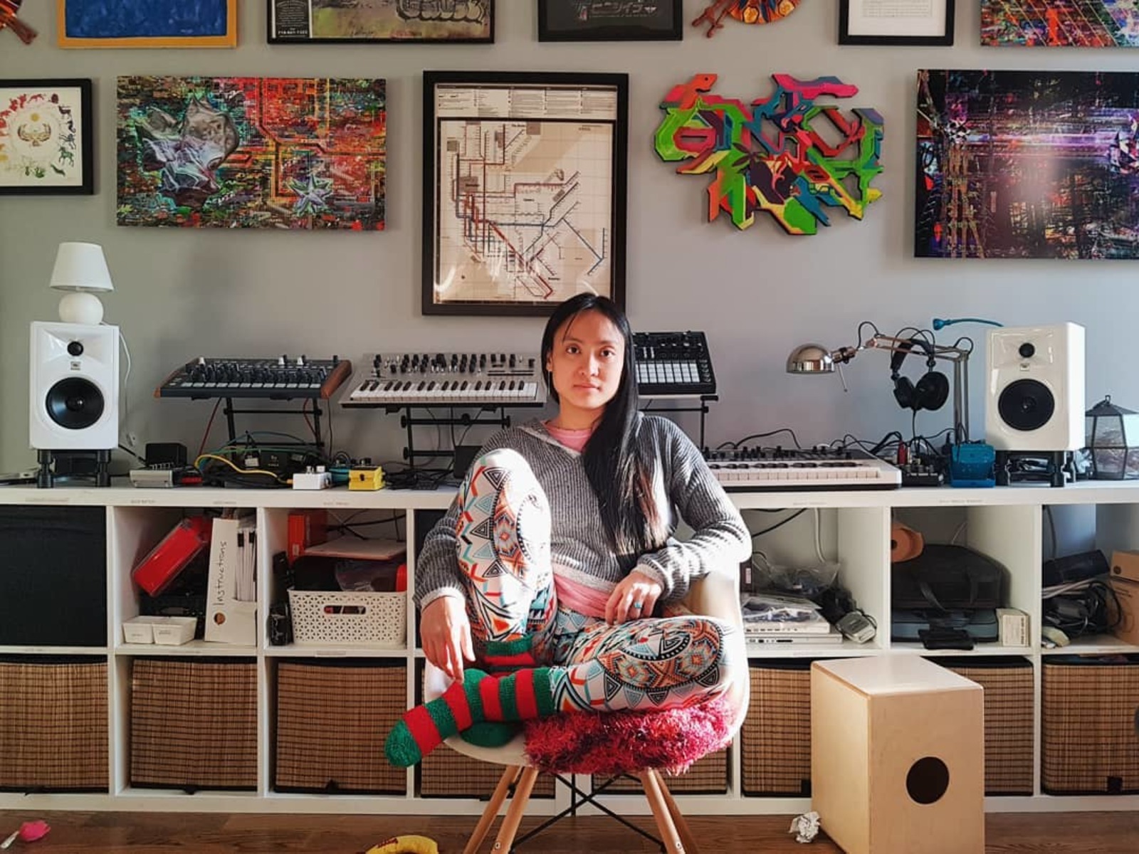 Electronic Studio Setup by blanckien featuring Arturia Drumbrute Analog Drum Machine, Korg Minilogue, and Roland Gaia SH-01 Synthesizer and 9 more pieces of gear