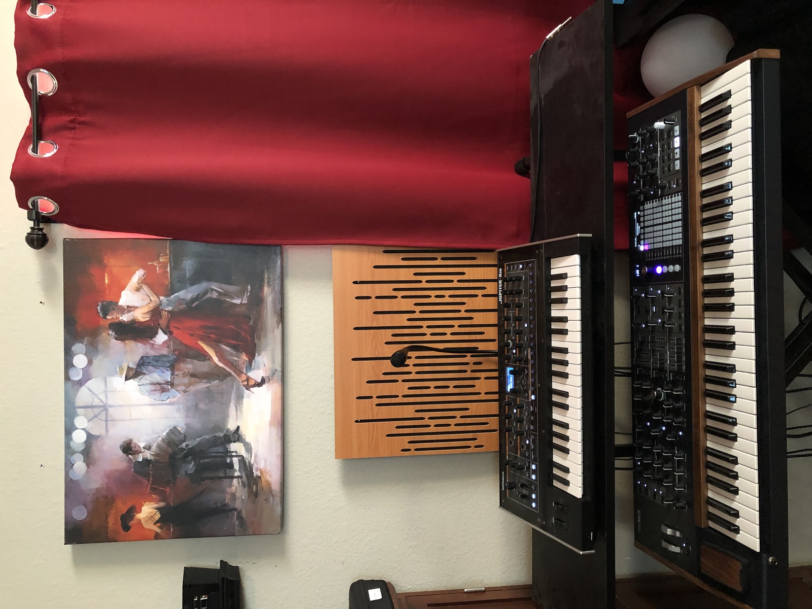 Electronic Studio Setup by cobaltorder featuring Roland Jupiter-Xm Portable Synthesizer and Arturia PolyBrute