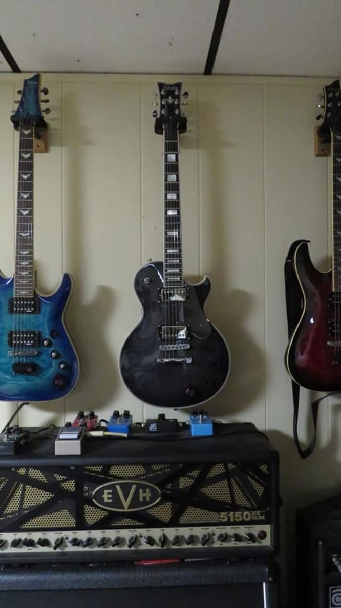 Metal Studio Setup by jmcsquared featuring Schecter Solo II Custom, Schecter Omen Extreme-6, and Schecter C-1 Plus and 6 more pieces of gear