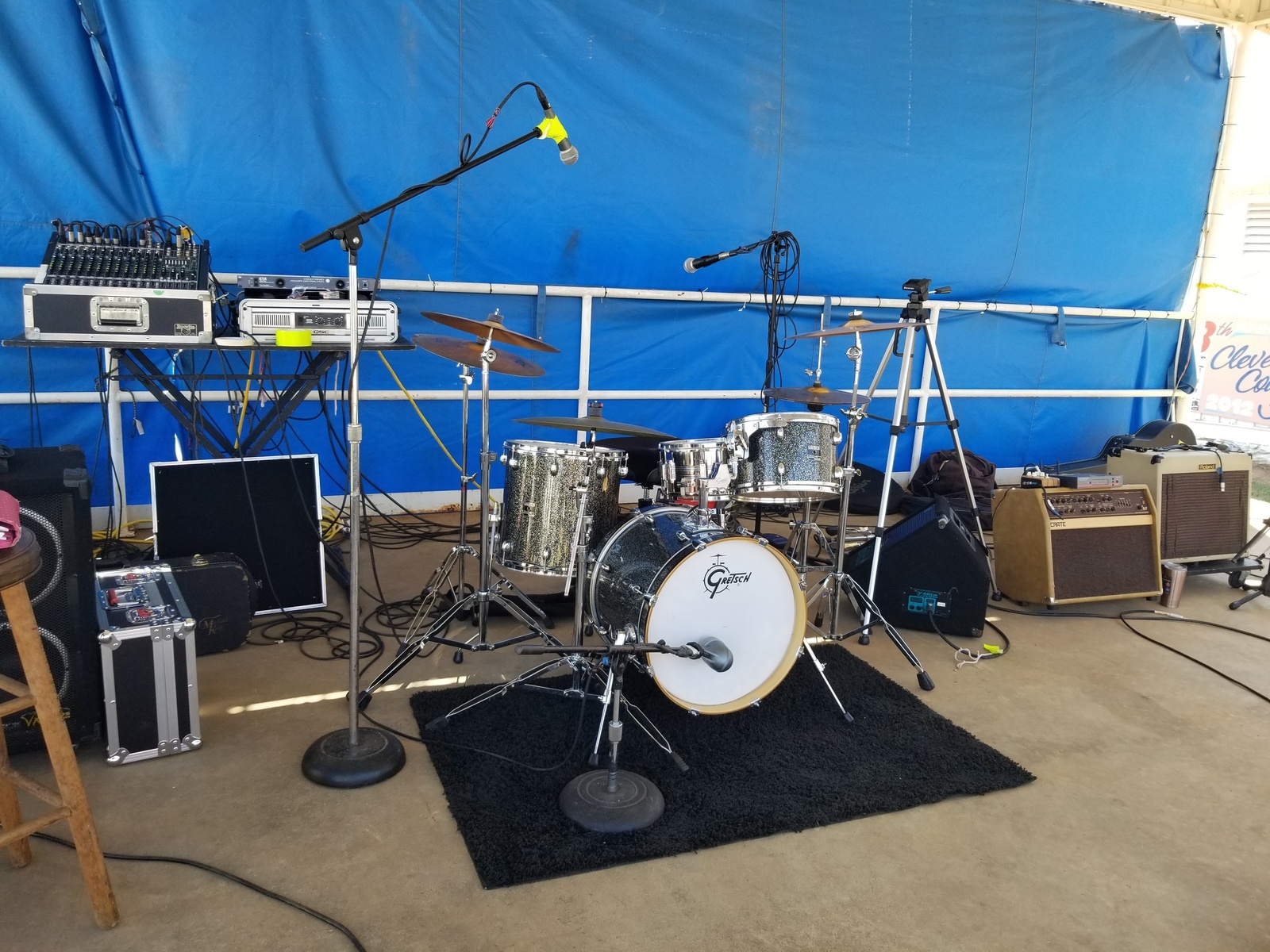 Drum Kit by andoryu77 featuring Gretsch Catalina Club Rock (Black Galaxy Sparkle)