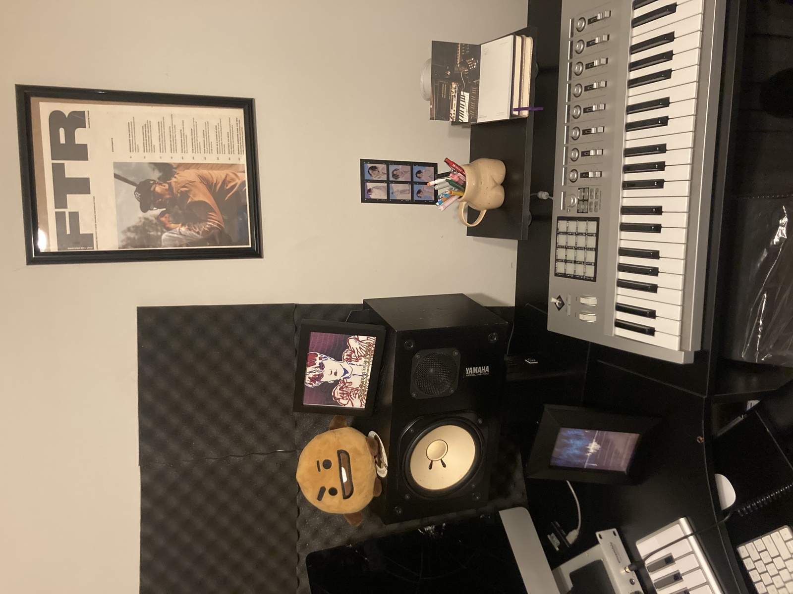 Electronic Studio Setup by starryfm featuring Korg KONTROL49 49-Key MIDI/USB Controller and Yamaha NS-10M