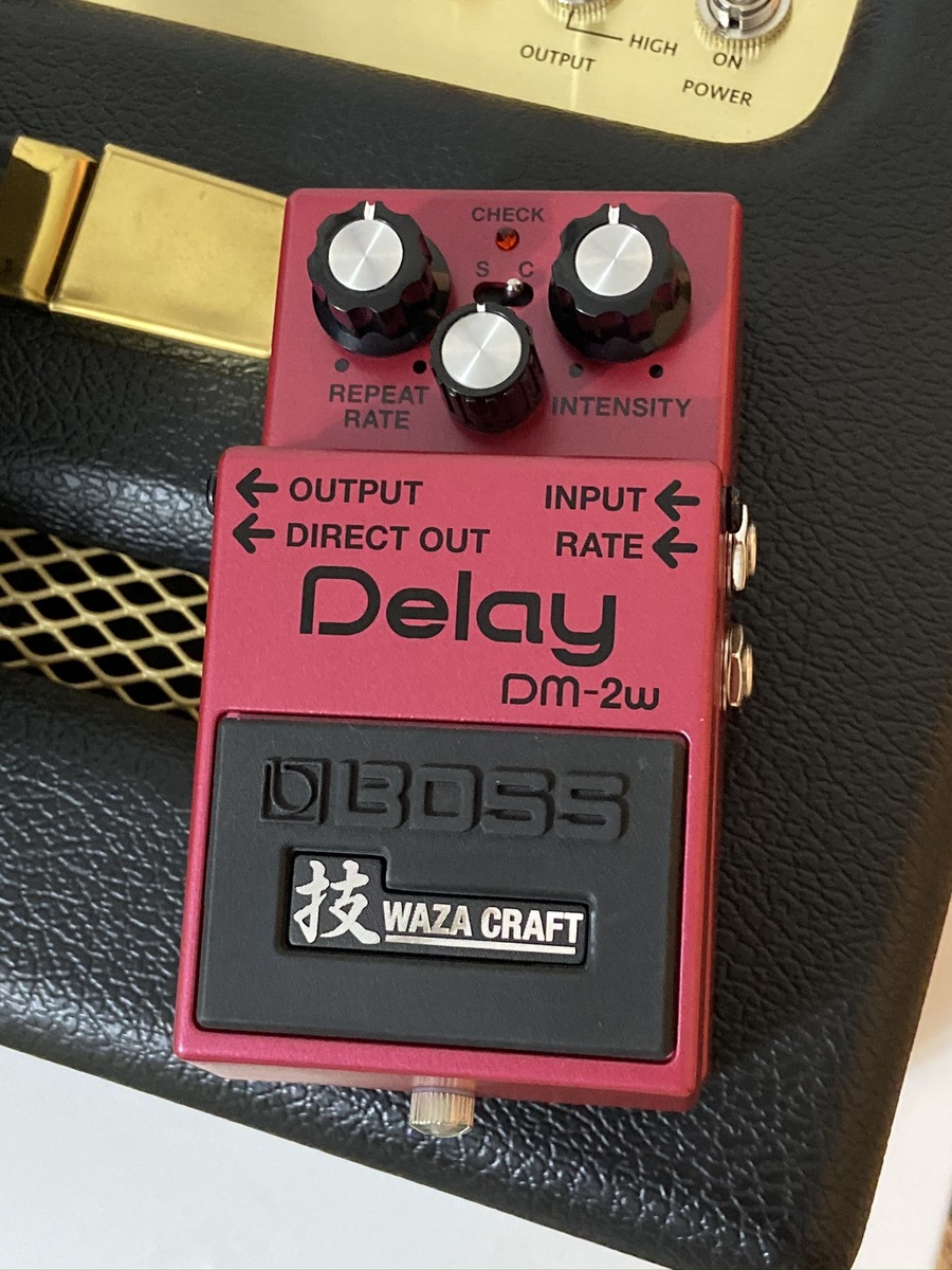 Electronic Studio Setup by david_william_crites featuring Boss DM-2W Delay Waza Craft and Marshall Origin 20C Combo