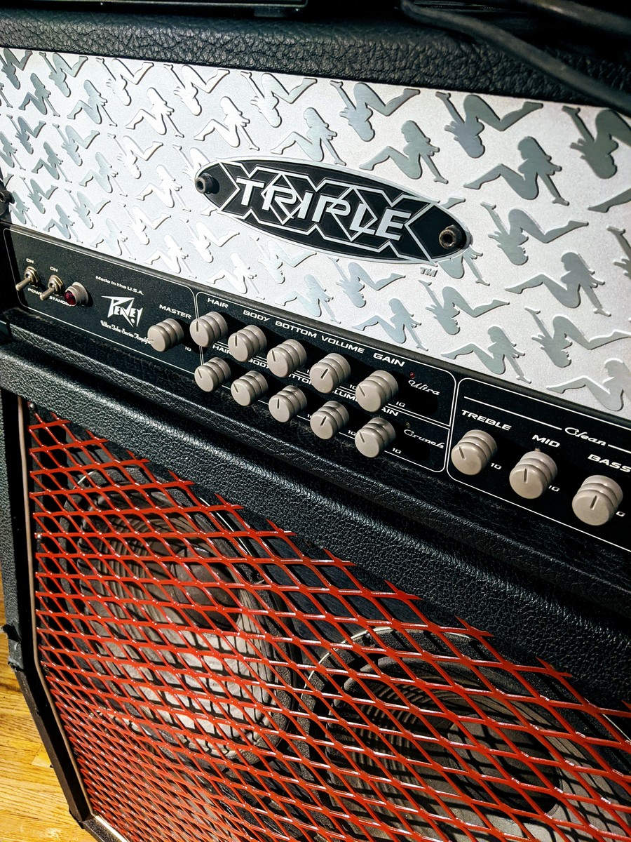 Metal Music Gear Setup by death_in_appalachia featuring Peavey Triple XXX 120W Guitar Amp Head and Carvin 412VA