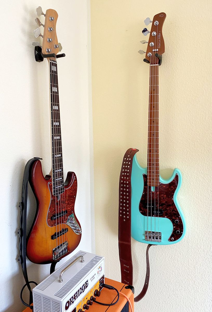 Music Gear Setup by oli_tc featuring Sire USA Marcus Miller P5 Alder 4-string Bass Guitar and Sire USA Marcus Miller V7 Alder 5-string Bass Guitar