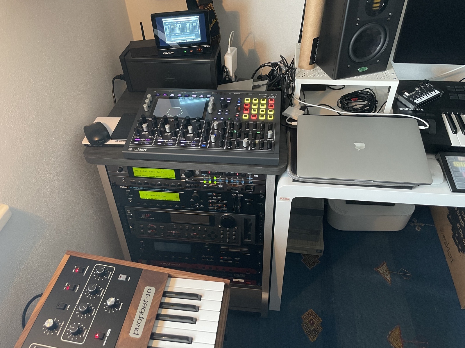Electronic Studio Setup by tastatore featuring Behringer X Air XR18, Waldorf Iridium, and Roland XV-5080 and 7 more pieces of gear