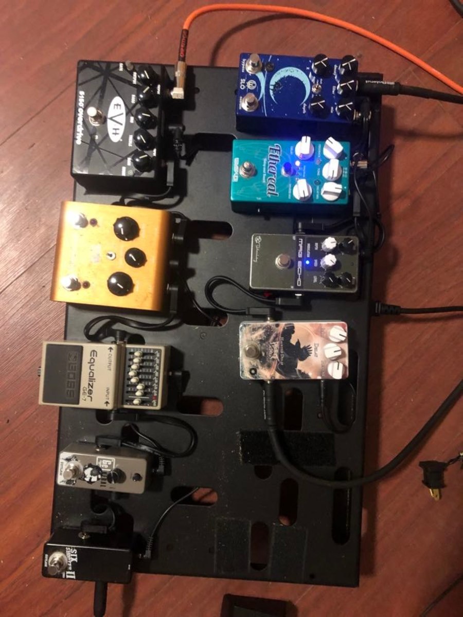 Pedalboard by versesaverted featuring Walrus Audio Slö, Wampler Ethereal, and Keeley Mag Echo and 6 more pieces of gear