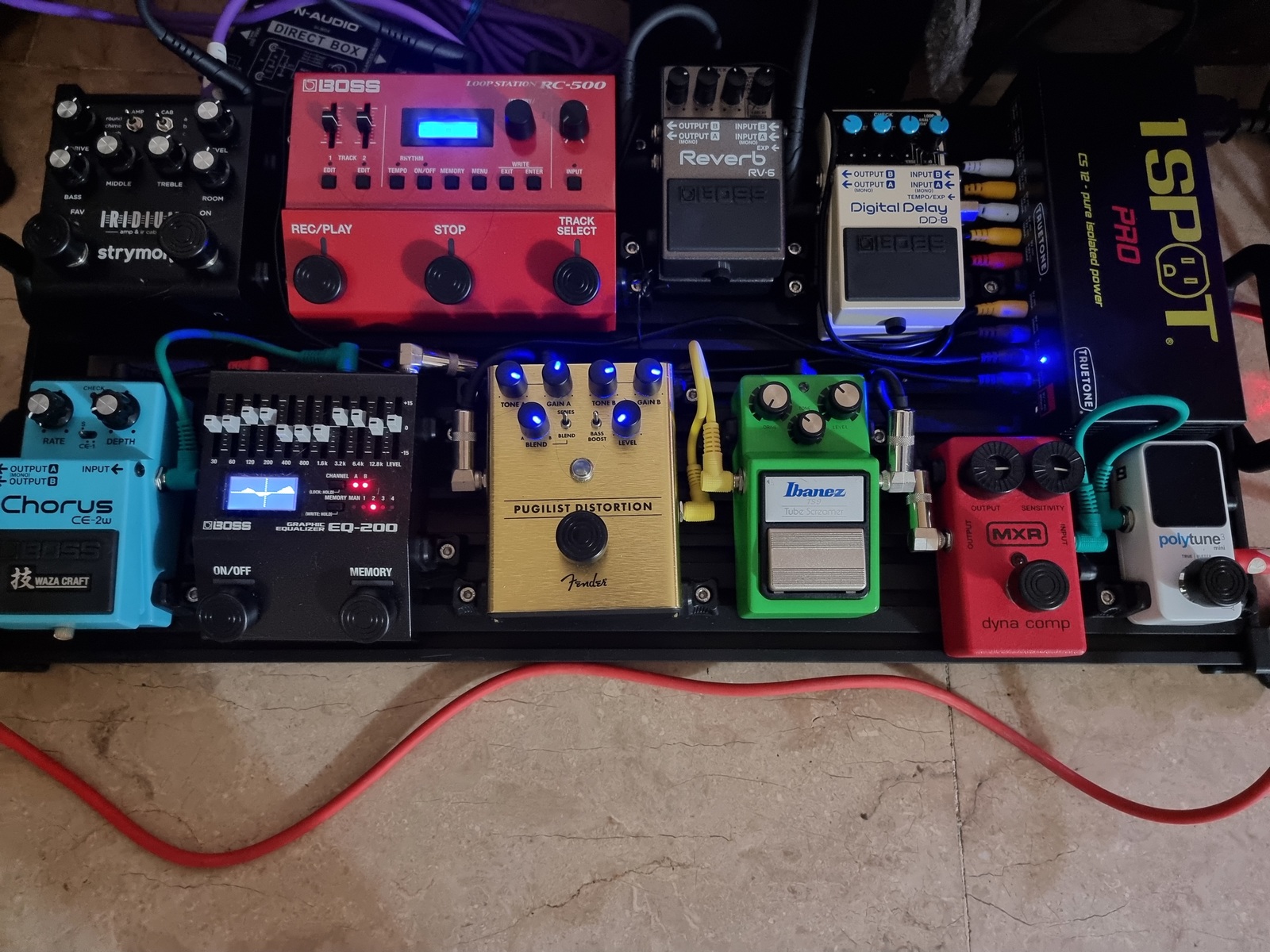 Boss Pedalboard by citizenbystander featuring Boss RC-500 Loop Station, TC Electronic PolyTune 3 Mini, and Ibanez TS9 Tube Screamer and 8 more pieces of gear