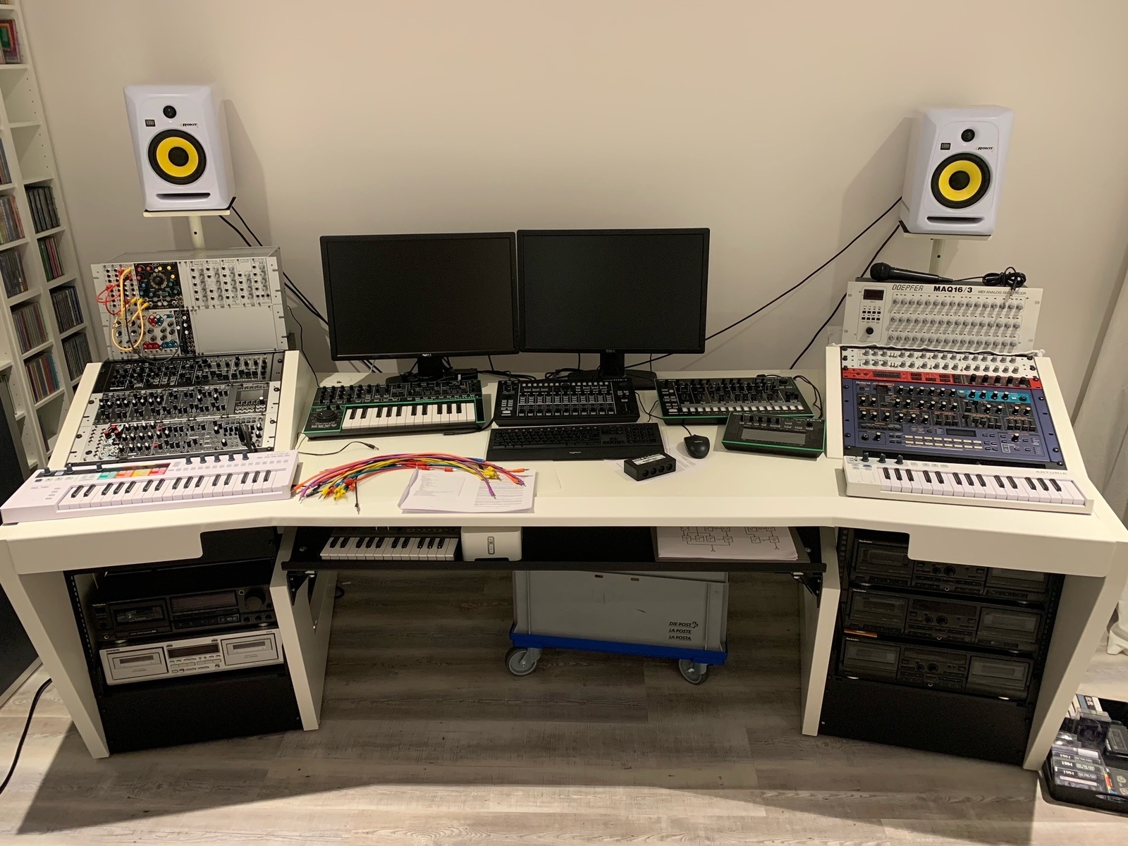 Electronic Studio Setup by hypernova303 featuring Roland JP-8080 Synthesizer Module, Access Virus B Rack, and Roland System-1M AIRA Plug-Out Synthesizer and 23 more pieces of gear