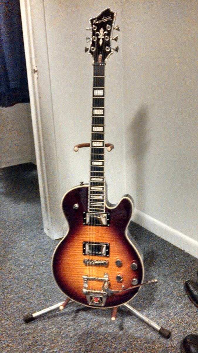 Music Gear Setup by burnchrome featuring Hagström Swede Electric Guitar