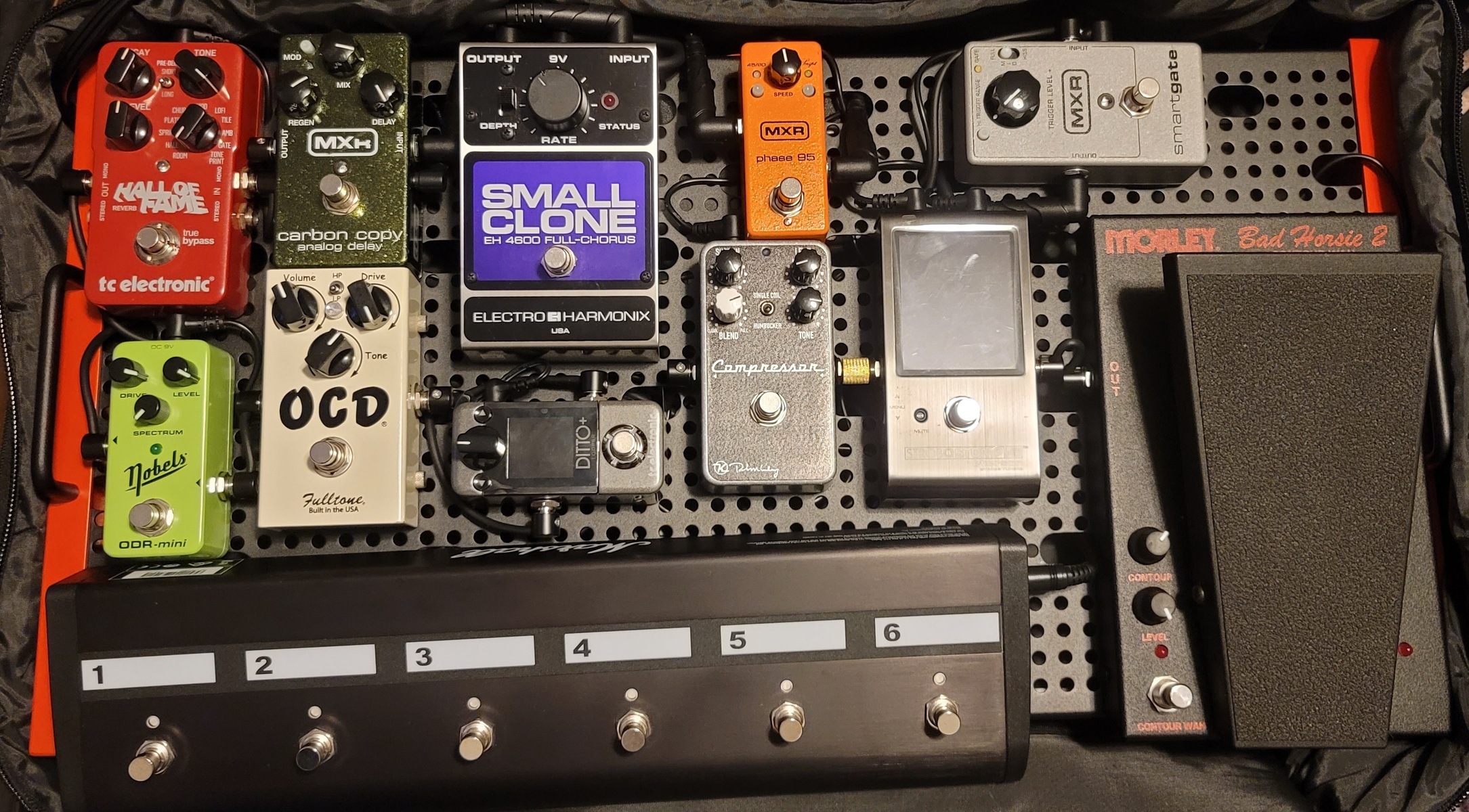 Metal Pedalboard by jay_cobb featuring TC Electronic Hall Of Fame Reverb, MXR M169 Carbon Copy, and Fulltone OCD and 9 more pieces of gear