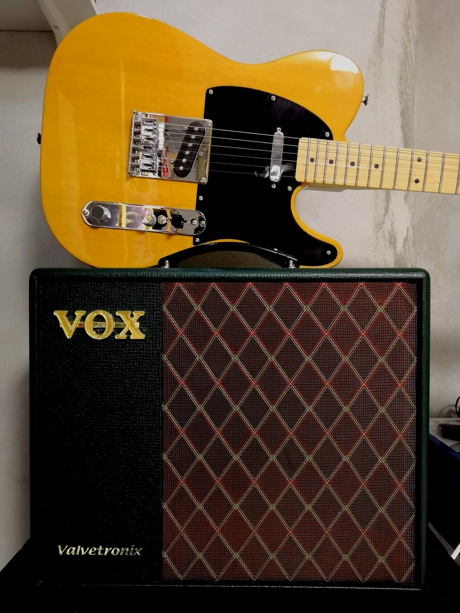 Punk Amp Rig by eugy_paltrinieri featuring Vox Valvetronix VT40X 40W 1x10 Guitar Modeling Combo Amp and Squier Affinity Series Telecaster