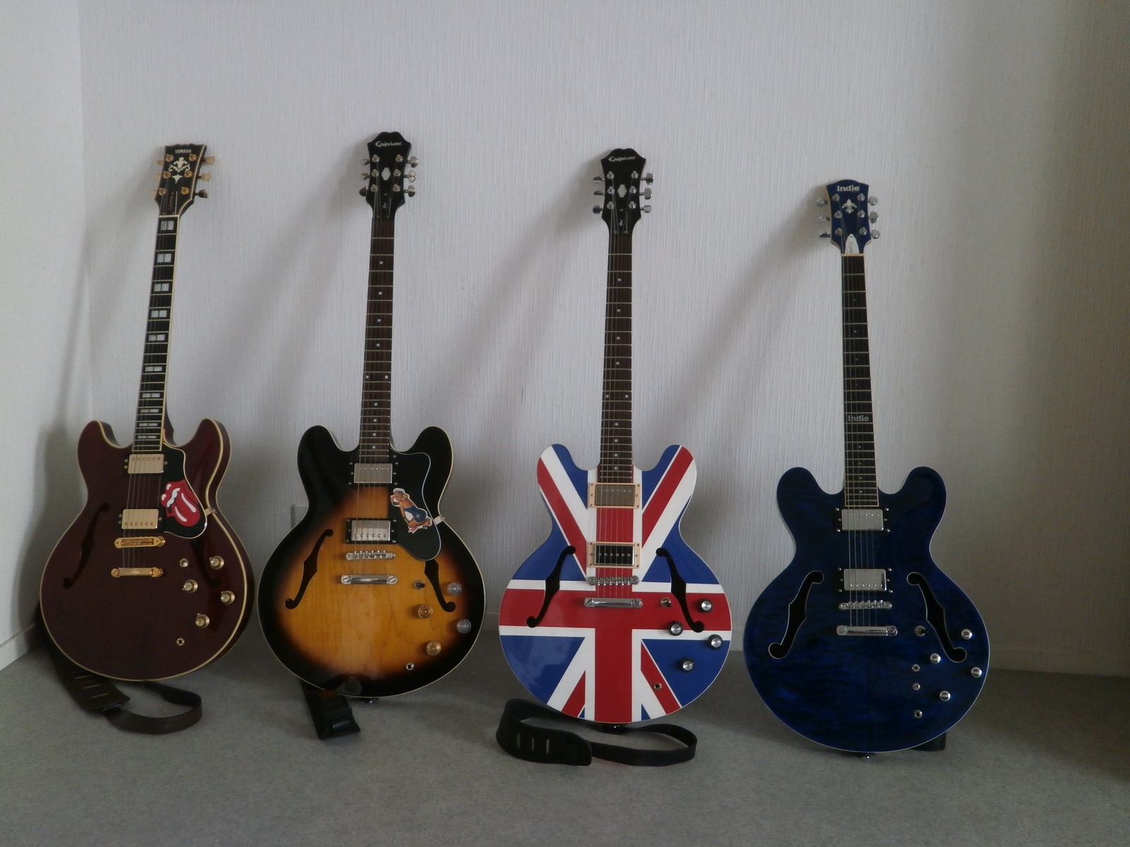 Music Gear Setup by geoffrey featuring Epiphone Sheraton Union Jack limited