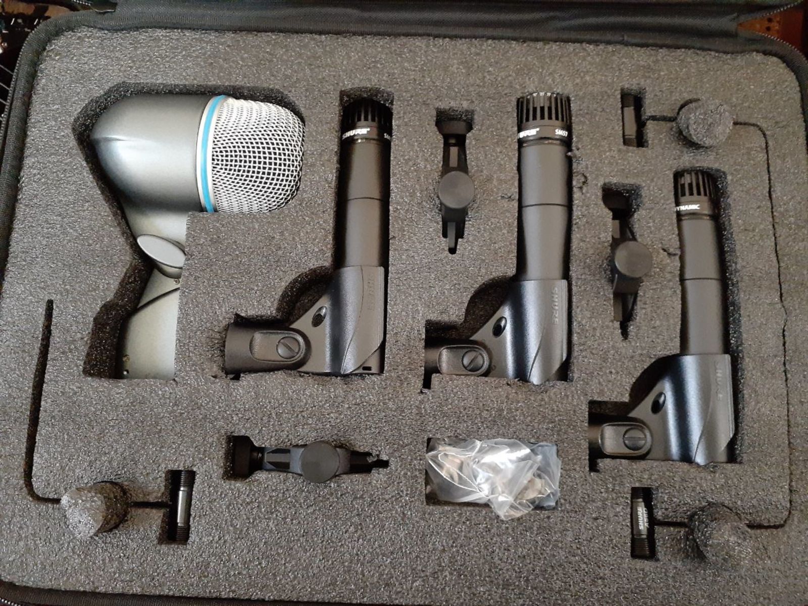 Drum Kit by jeremy_crockett featuring Shure DMK57-52 Drum Microphone Package