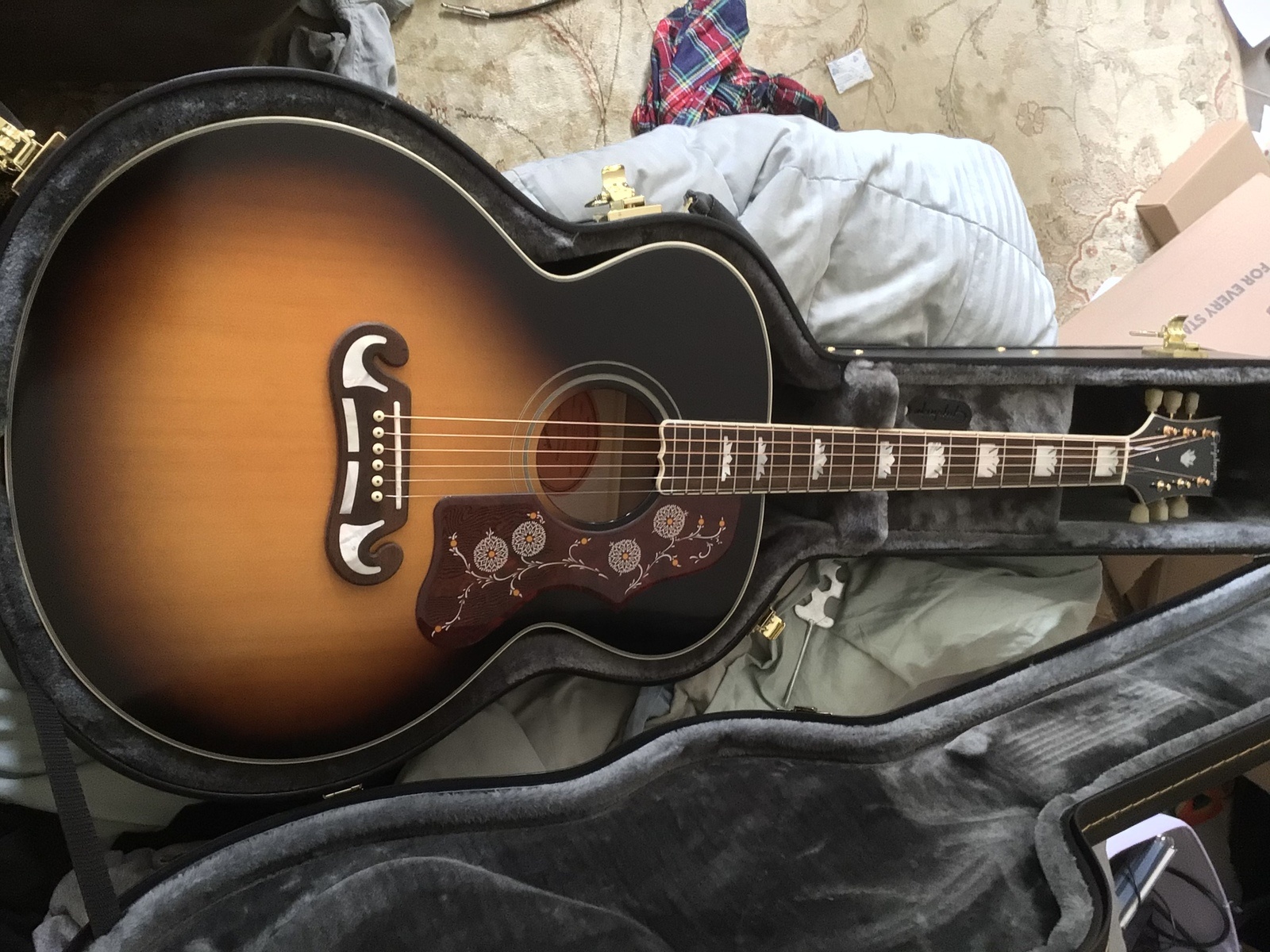 Music Gear Setup by williamp720 featuring Epiphone Inspired by Gibson J-200 Vintage Sunburst
