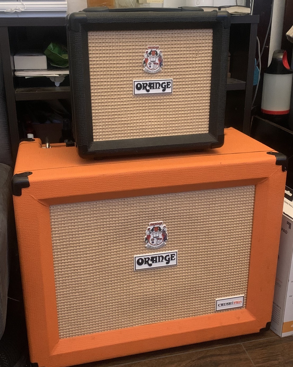 Amp Rig by alex_casillas featuring Orange Crush 12 Practice Guitar Combo Amp (Black) and Orange Amplifiers Crush Pro CR60C 60W Guitar Combo Amp