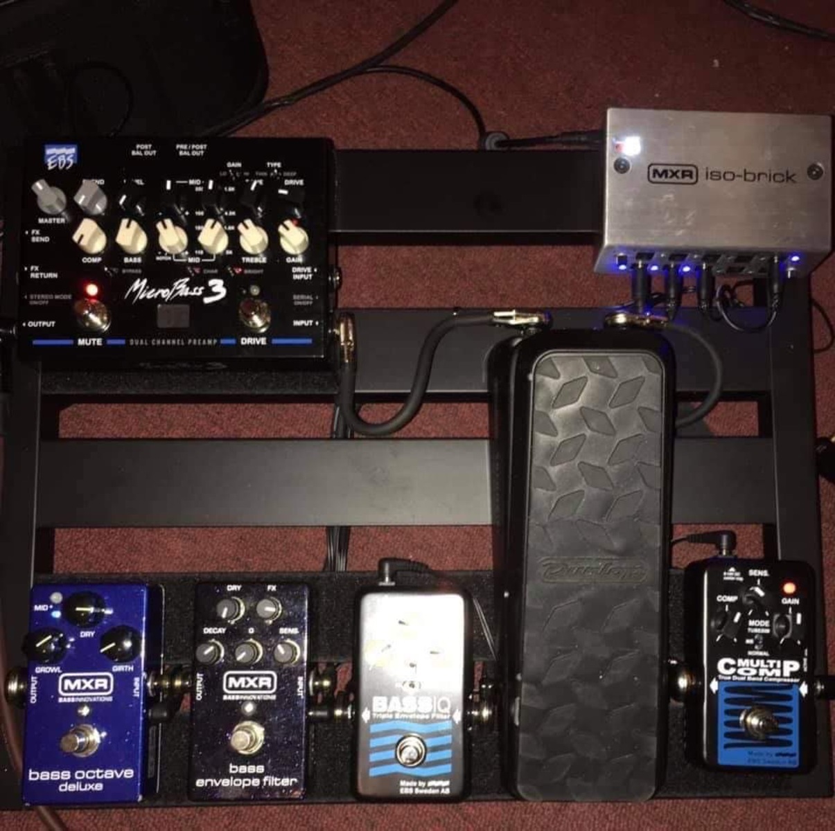 Metal Pedalboard by jclarkjams featuring EBS MultiComp True Dual Band Compressor Pedal