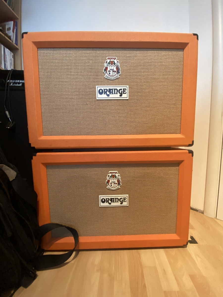 Metal Amp Rig by oedipoes featuring Orange PPC212 and Marshall PB100 Power Brake Attenuator