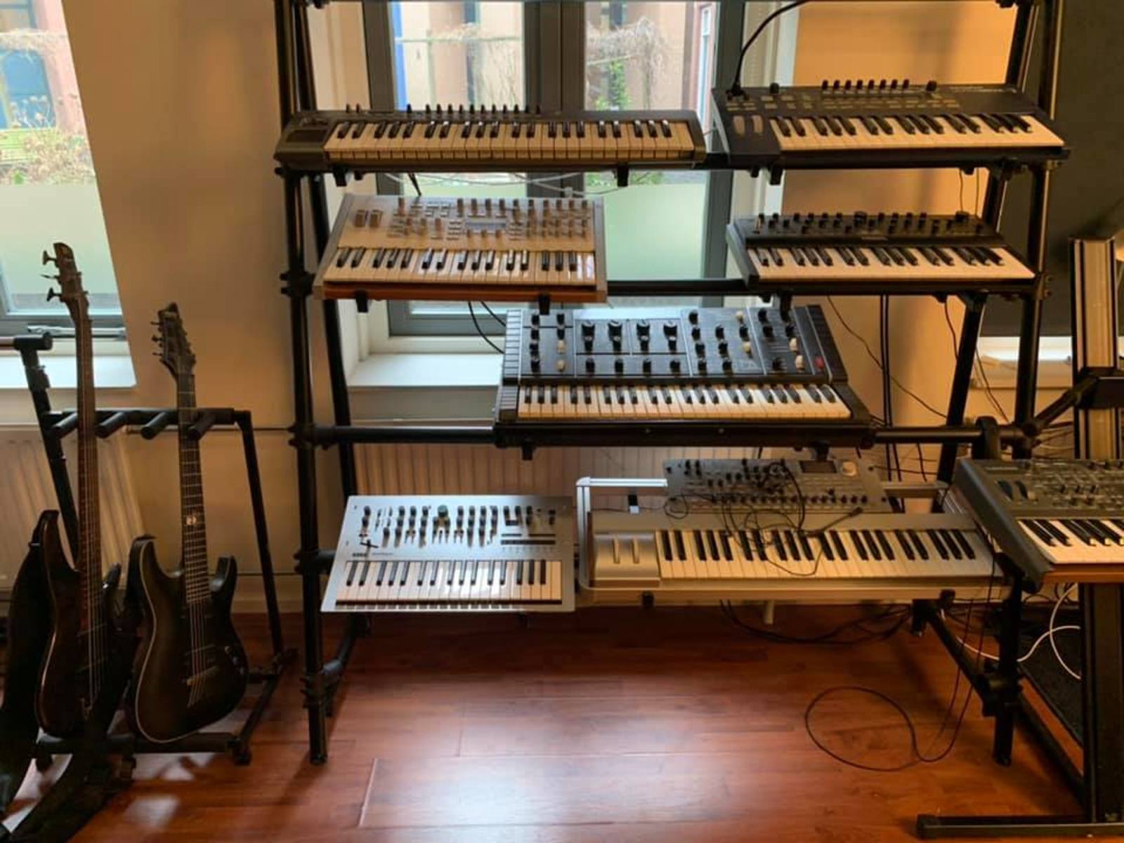 Electronic Synth Setup by marc_martinez featuring Korg Minilogue, Novation Xio Synth 49, and Форманта Поливокс (Formanta Polivoks) and 6 more pieces of gear