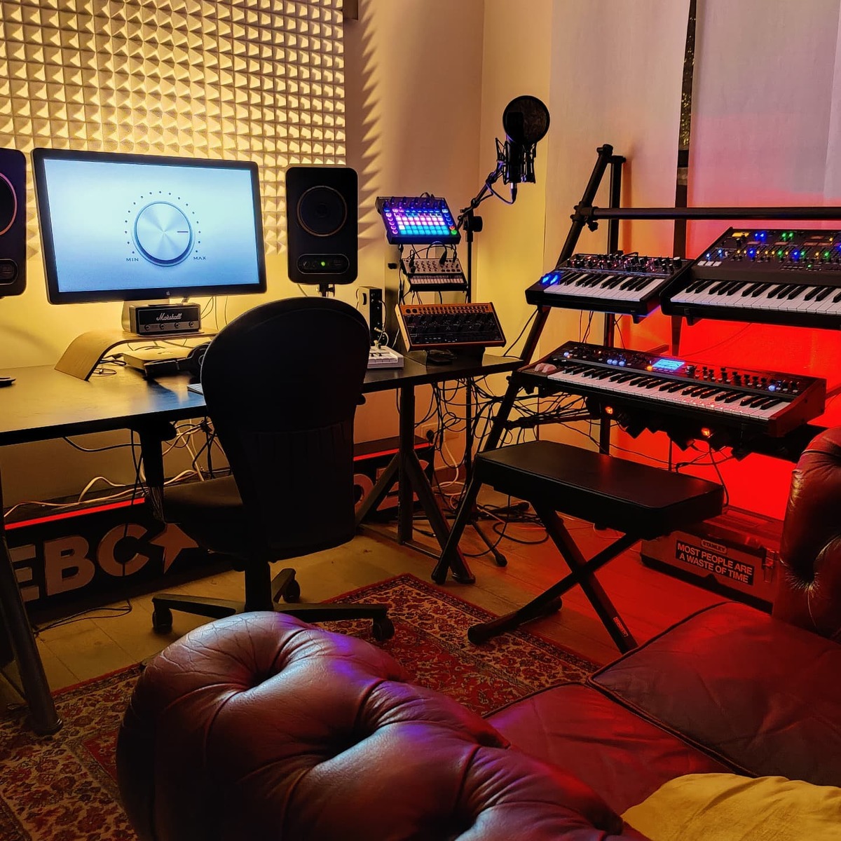 Electronic Synth Setup by mrtomclaes featuring Behringer DeepMind 12, Novation Bass Station II, and Behringer Odyssey and 4 more pieces of gear