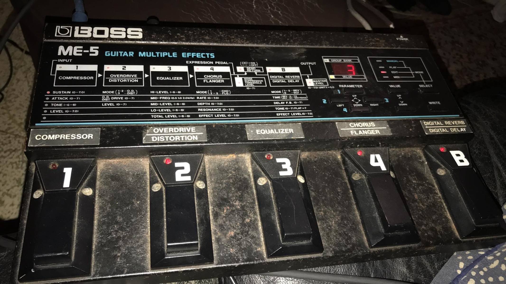 Music Gear Setup by matthewjwilesmith featuring Boss ME-5 Multi-Effect Unit