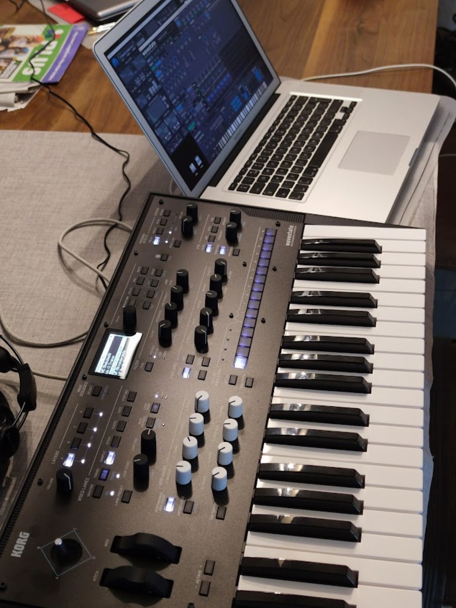 Electronic Synth Setup by compatibles2 featuring Korg Wavestate and Apple MacBook Pro (General)